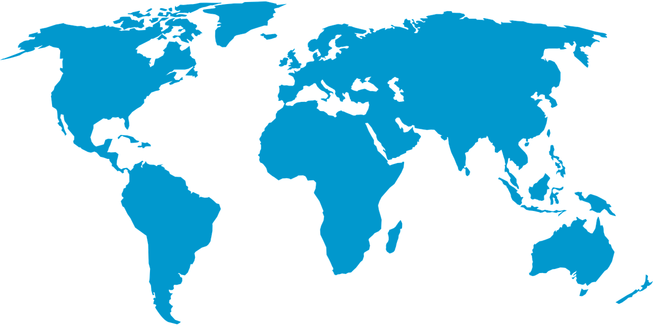 Mapa de presencia internacional